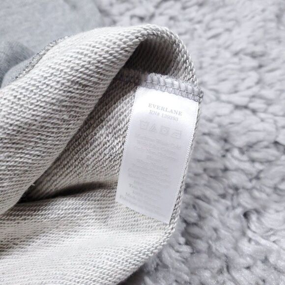 Everlane Unisex French Terry Crew Sweatshirt Gray Size XXS Sweater Oversized - Picture 7 of 10